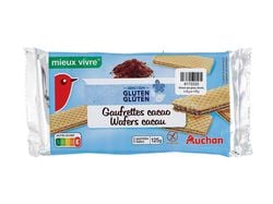 Imagem do produto wafers auchan viver melhor cacau sem glúten 125g (12un)
