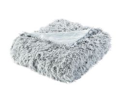 Imagem do produto manta pelo longo actuel cinzento 100%poliester 130x170cm