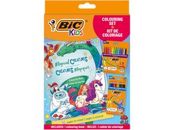 Imagem do produto marcadores colorir bic kids 12 feltros+12 lápis de cor + livro