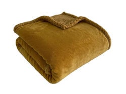 Imagem do produto manta actuel coral/borreguito ocre 130x170cm