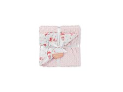 Imagem do produto manta dupla face interbaby rosa 80x110cm