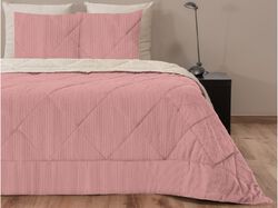 Imagem do produto almofada cheia homespecial bombazine com sherpa 400g rose 50x50cm