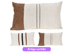 almofada riscas castanhas 30x50cm artigo sortido product image