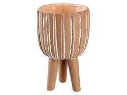 Imagem do produto vaso terracota garden star c/pés d13.5x22cm