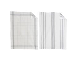 Imagem do produto 2 panos cozinha actuel prata 100%algodão 50x70