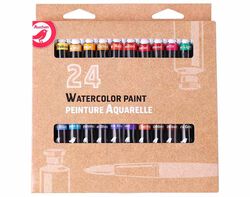 Imagem do produto aguarelas auchan 24 tubos 6ml