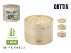 Imagem do produto vaporeira bambu quttin 2 pisos 15.5cm