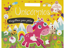 Imagem do produto livro unicórnios- megabloco para pintar com autocolantes