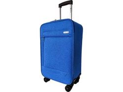 Imagem do produto mala de cabine flexivel airport azul 8 rodas 55cm