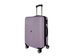 Imagem do produto mala de viagem média rígida airport lilás 8 rodas 65cm