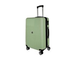 Imagem do produto mala de viagem média rígida airport verde 8 rodas 65cm