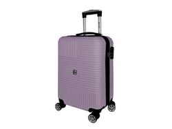 Imagem do produto mala de cabine rígida airport lilás 8 rodas 55cm
