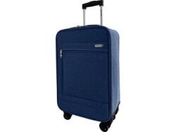 Imagem do produto mala de cabine flexivel airport azul escuro 8 rodas 55cm
