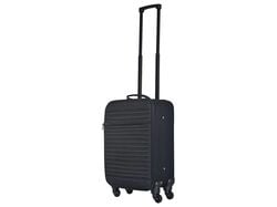 Imagem do produto mala de cabine flexivel auchan essencial preto 4 rodas 50cm