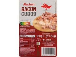 Imagem do produto bacon extra cubos auchan 2x75g