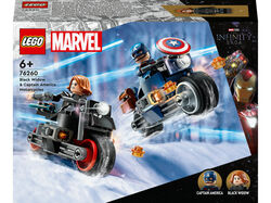 Imagem do produto motos de black widow e capitão america lego super heroes marvel