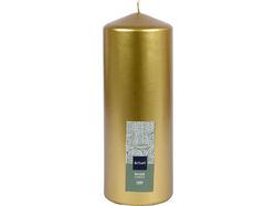 Imagem do produto vela pilar actuel dourado 18 cm