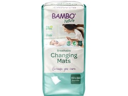 Imagem do produto muda-fraldas bambo nature descartável 60x60cm 10 un
