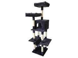 Imagem do produto árvore para gatos 6 níveis 150cm cinza