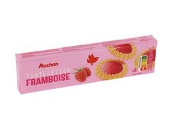 Imagem do produto tartelettes auchan redondas de framboesa 8un 150g