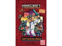 Imagem do produto livro minecraft 1 stonesword saga uma falha no código