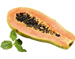 Imagem do produto mamão cortado em metades kg