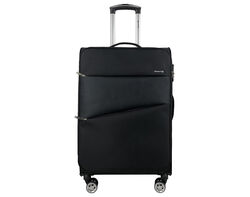 Imagem do produto mala de viagem média flexível airport preto 8 rodas 65cm