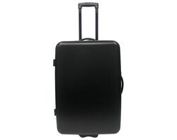 Imagem do produto mala de viagem grande rígida auchan essencial 2 rodas preto 70cm