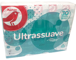 Imagem do produto lenços bolso auchan ultrassuave 3 folhas 30 un