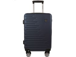 Imagem do produto mala de cabine rígida airport azul 8 rodas 55cm