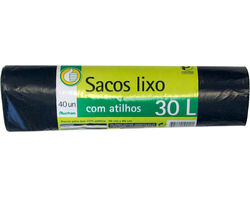 Imagem do produto saco polegar lixo com atilho 30l 40un