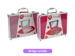 Imagem do produto mala com maquilhagem e espelho one two fun