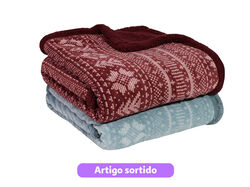 Imagem do produto manta coral/borreguito actuel sortido 130x170cm mh