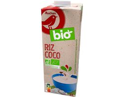 bebida auchan arroz e coco bio 1l product image