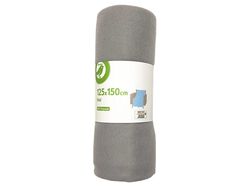 Imagem do produto manta polar auchan essencial cinzento claro 150g 125x150cm