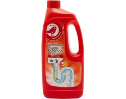 Imagem do produto desentupidor auchan expresso de canos gel com lixívia 1l