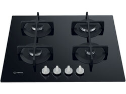 Imagem do produto placa a gás natural indesit ing 61t/bk 4 queimadores 59cm preto