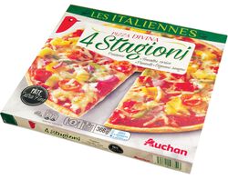 Imagem do produto pizza auchan extra fina divina 4 stagioni 366g