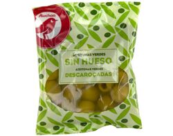 Imagem do produto azeitona verde inteira auchan manzanilha s/caroço 180(75)g