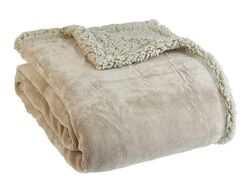 Imagem do produto manta coral/borreguito actuel taupe 130x170 col