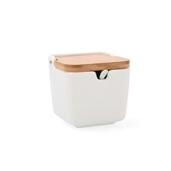 Imagem do produto açucareiro c/tampa e colher porcelana branco 10x10x11cm