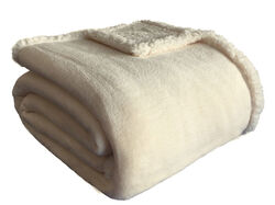 Imagem do produto manta coral/borreguito actuel gardenia 130x170 cc