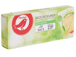Imagem do produto sacos auchan para sandes com zip 20un