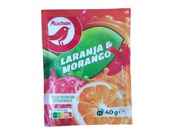 bebida auchan instantânea laranja e morango 40g product image