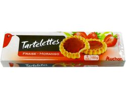 Imagem do produto tarteletes auchan de morango 8un 150g