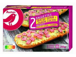 Imagem do produto baguetes auchan queijo fiambre 250g (2x125g)