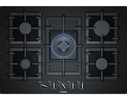 Imagem do produto placa a gás natural siemens ep7a6qb90 5 queimadores 75.2cm preto