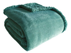 Imagem do produto manta coral/borreguito actuel verde 130x170cm dw