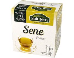 Imagem do produto chá salutem infusão nº22 sene folhas 10 saquetas