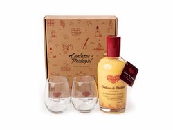 licor cantares de portugal pastel de nata com 2 copos 0.75 l product image